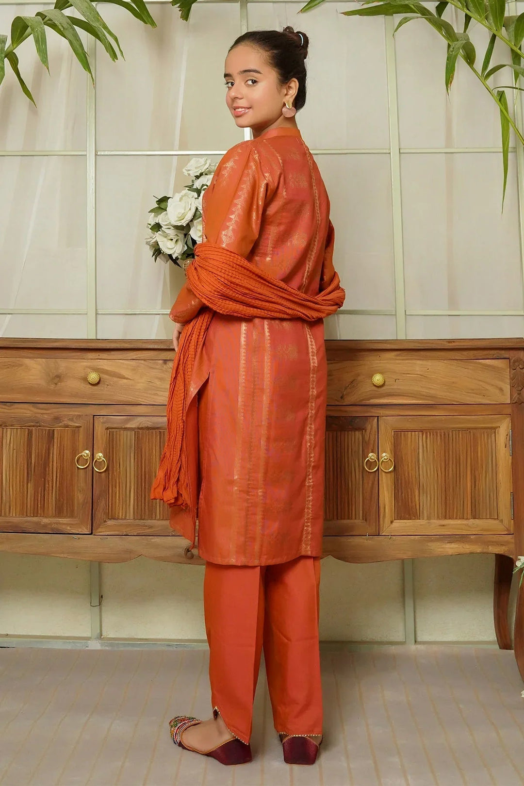 Ochre RTW Printed Girls 3 Piece Cotton  OFW-JB-25 - Summer Collection