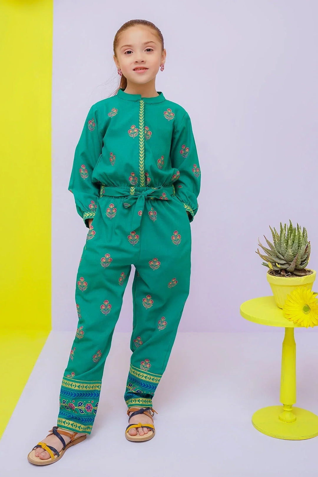 Ochre RTW Printed Girls 1 Piece Cotton Jumpsuit OWT-JMP-15 - Summer Collection
