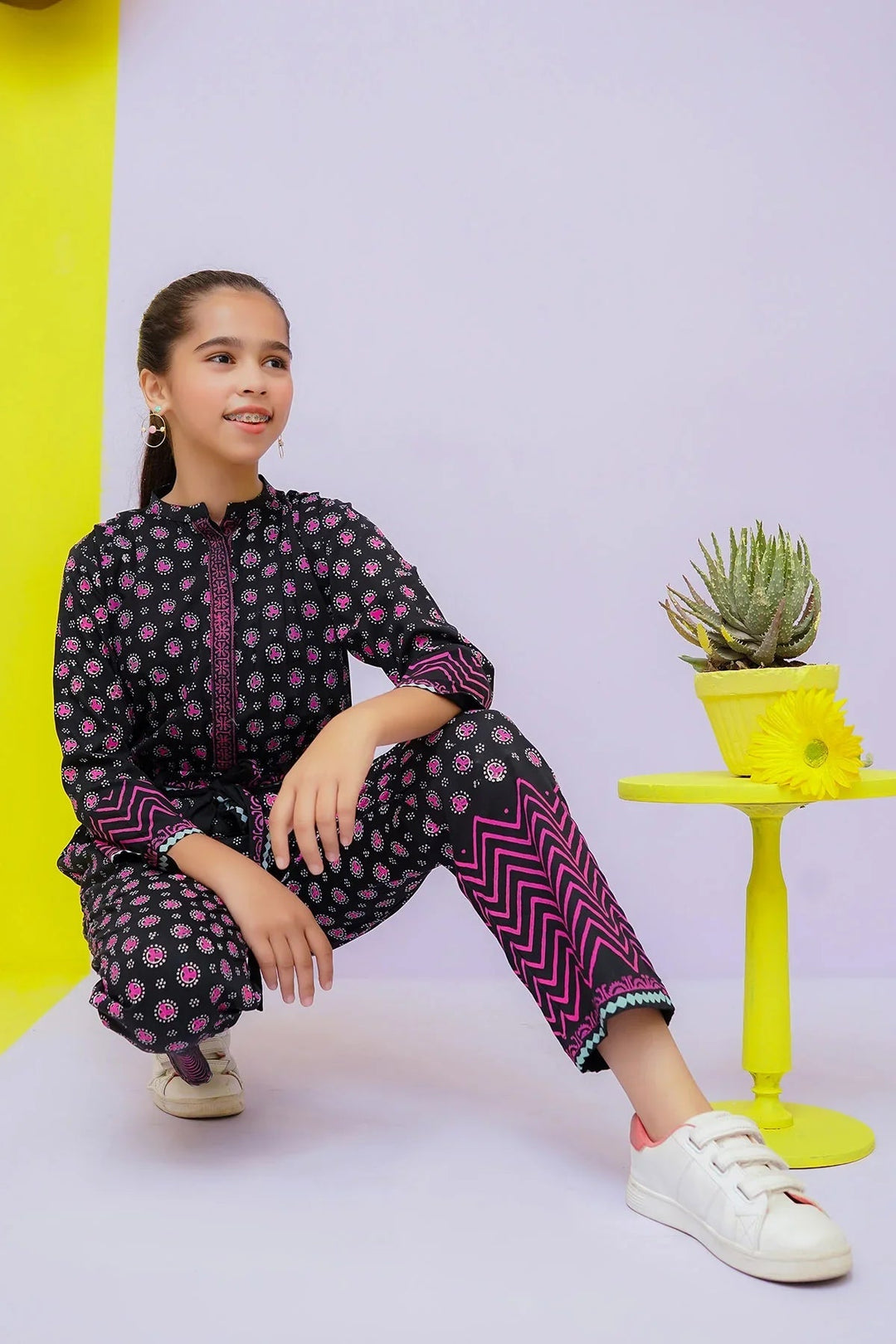 Ochre RTW Printed Girls 1 Piece Cotton Jumpsuit OWT-JMP-13 - Summer Collection