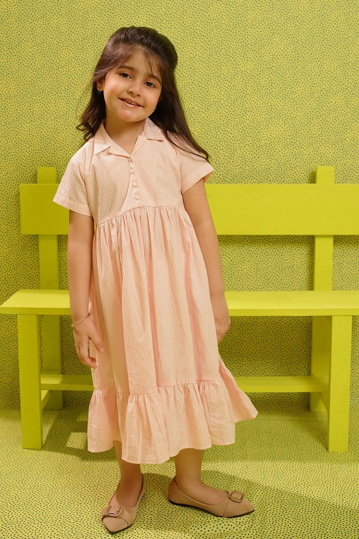 Ochre RTW Printed Girls 1 Piece Cotton Dress INWD-07 - Summer Collection