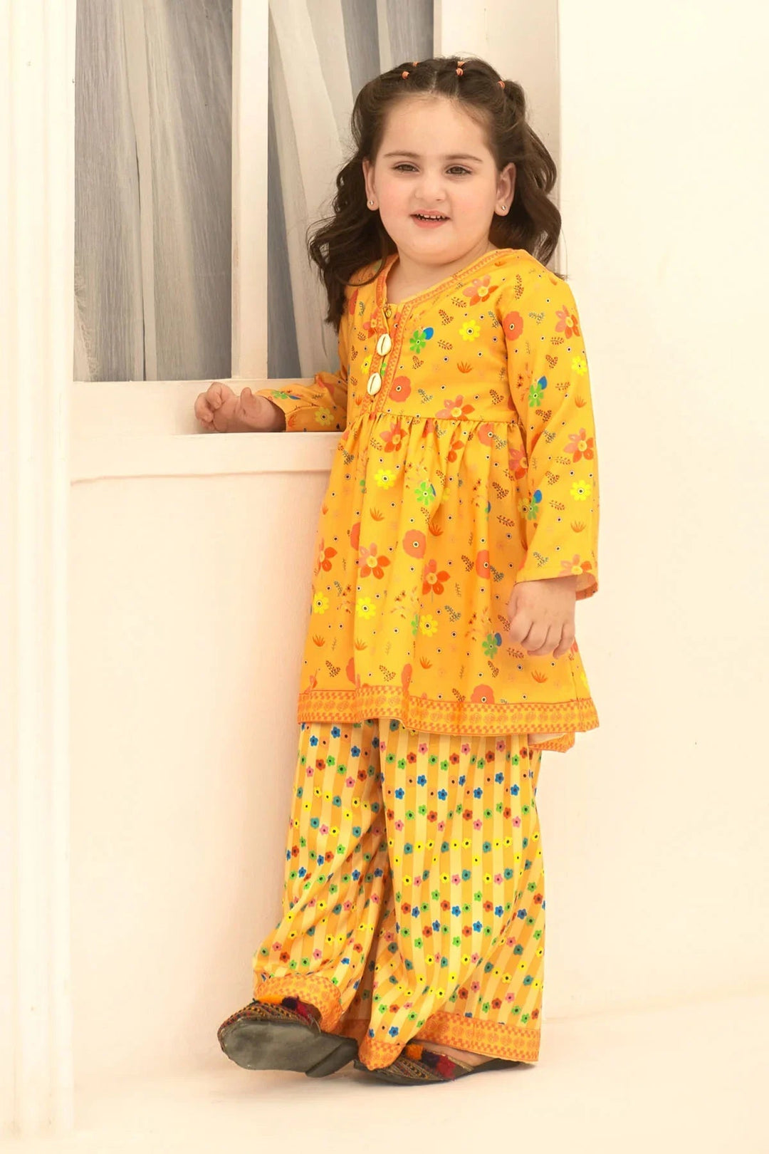 Ochre RTW Printed Girls 2 Piece Herringbone  INDP-15 - Summer Collection