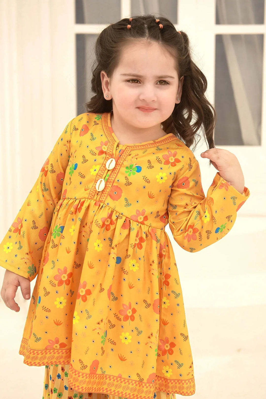 Ochre RTW Printed Girls 2 Piece Herringbone  INDP-15 - Summer Collection