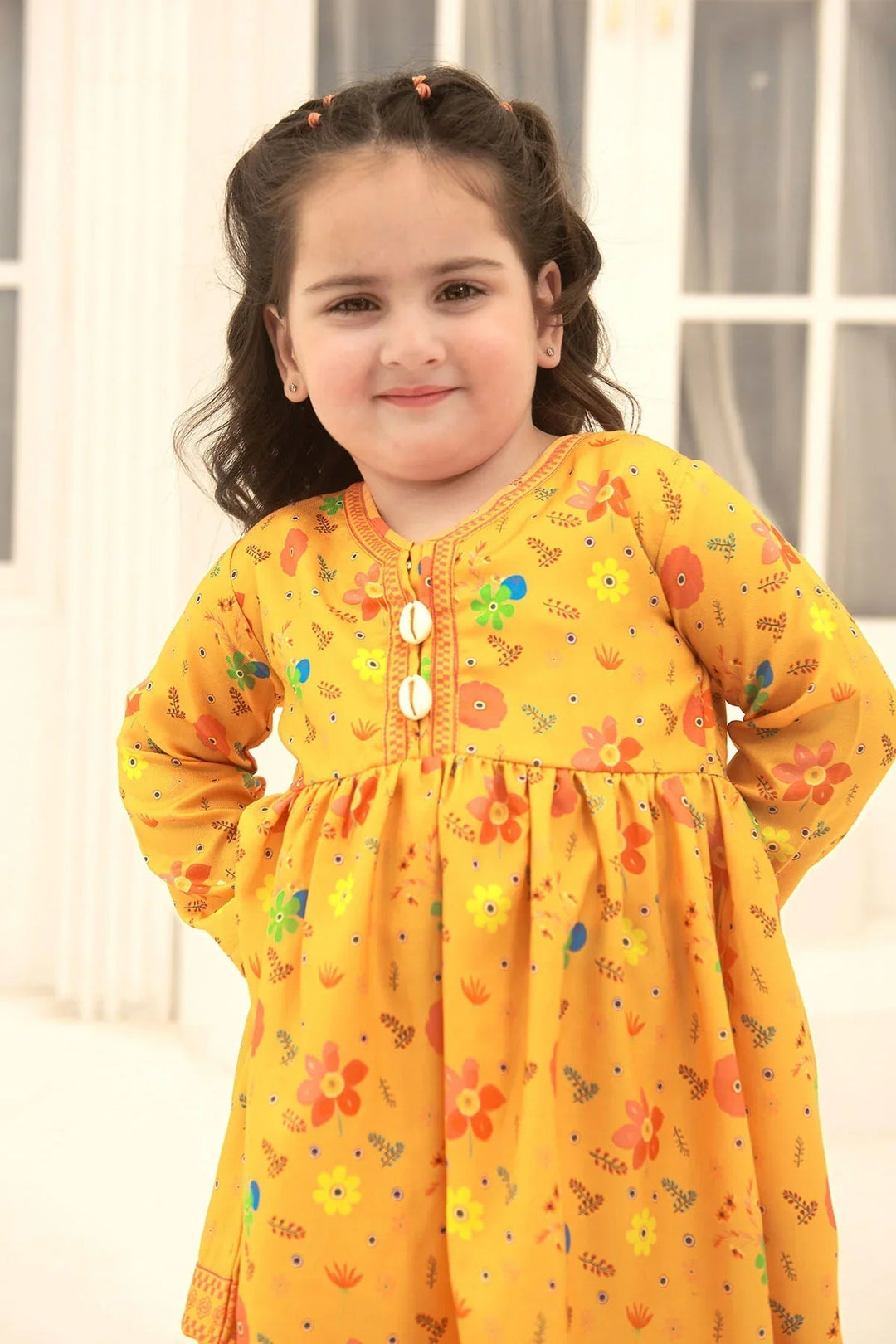 Ochre RTW Printed Girls 2 Piece Herringbone  INDP-15 - Summer Collection
