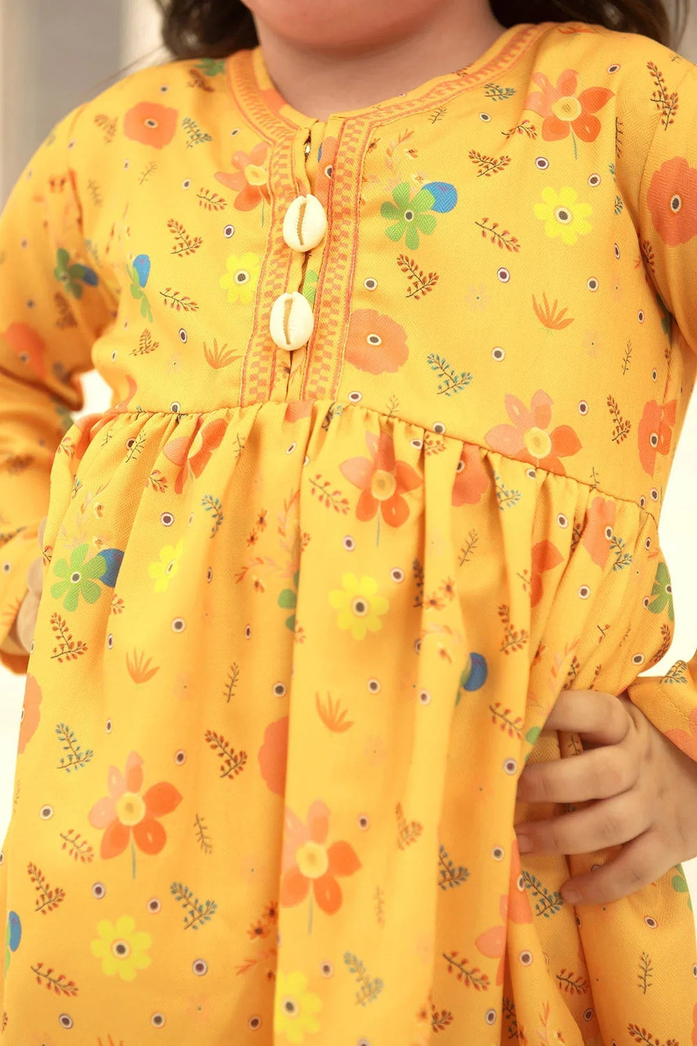 Ochre RTW Printed Girls 2 Piece Herringbone  INDP-15 - Summer Collection