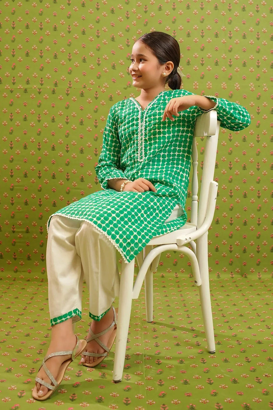 Ochre RTW Printed Girls 2 Piece Lawn  OFW-COR-105 - Summer Collection