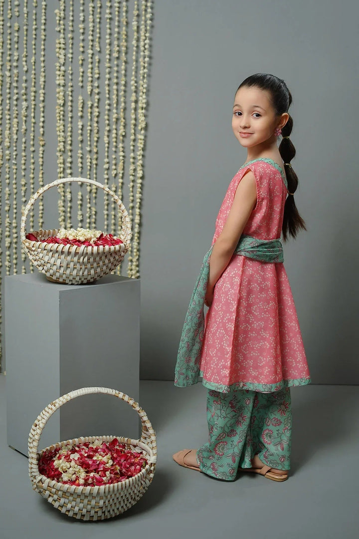 Ochre RTW Printed Girls 3 Piece Lawn  INDP-09 - Summer Collection