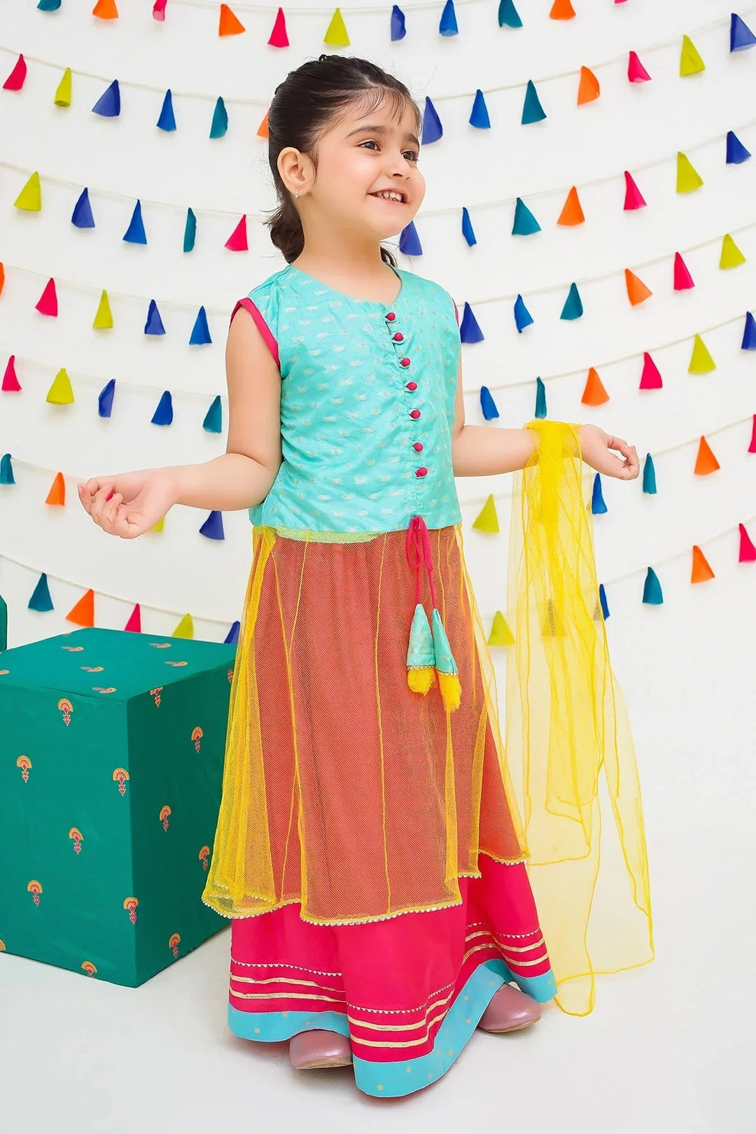 Ochre RTW Printed Girls 3 Piece Jacquard  INCF-08 - Winter Collection