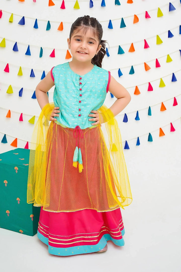 Ochre RTW Printed Girls 3 Piece Jacquard  INCF-08 - Winter Collection