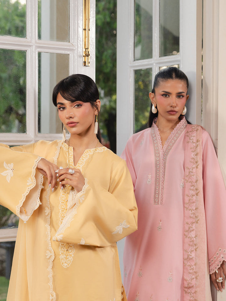 The Soft Hour by Yards Unstitched Embroidered Lawn 3 Piece Suit Butter Casual Collection