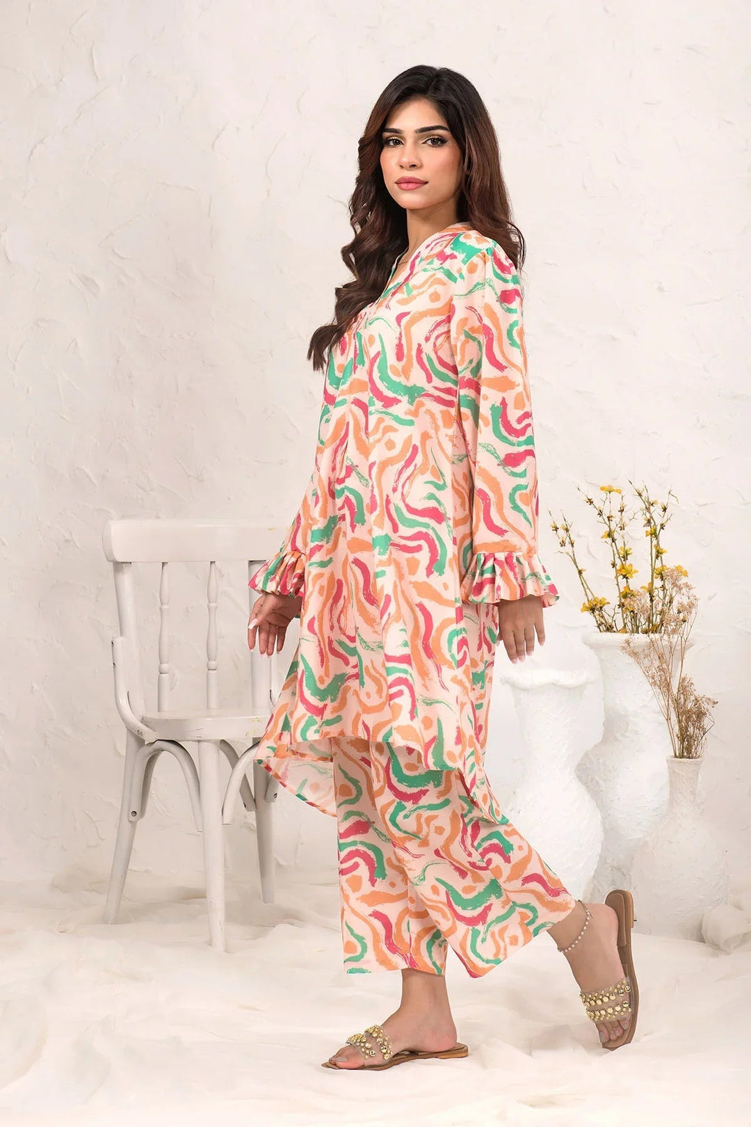 Ochre RTW Printed Girls 2 Piece Lawn  SOLP-15 - Summer Collection