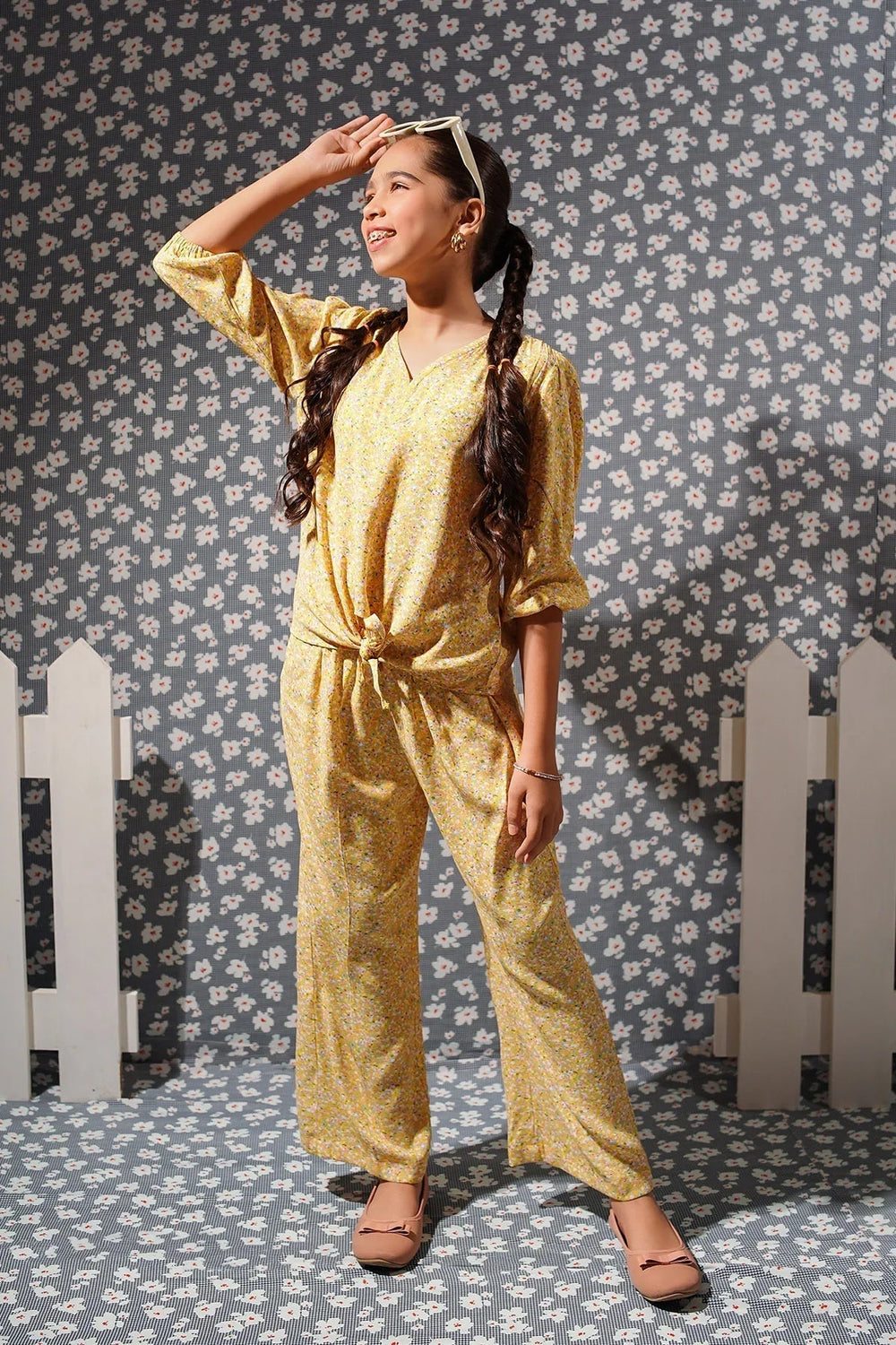 Ochre RTW Printed Girls 2 Piece Georgette Co-ords OWCR-02 - Winter Collection