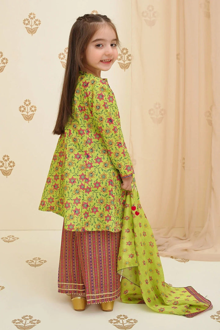 Ochre Girls Pret Printed Swiss Lawn 3 Piece Suit INDP-20 - Summer Collection