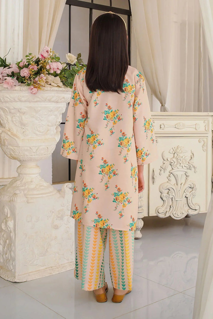 Ochre Girls Pret Printed Swiss Lawn 2 Piece Suit COR-135 - Summer Collection