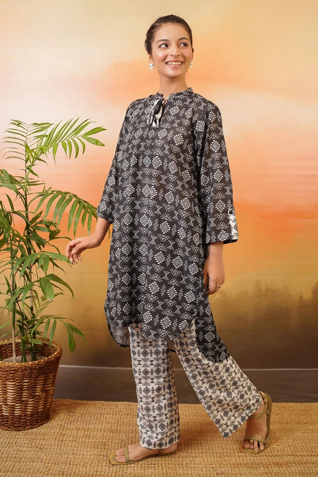 Ochre RTW Printed Girls 2 Piece Lawn  COR-100 - Summer Collection