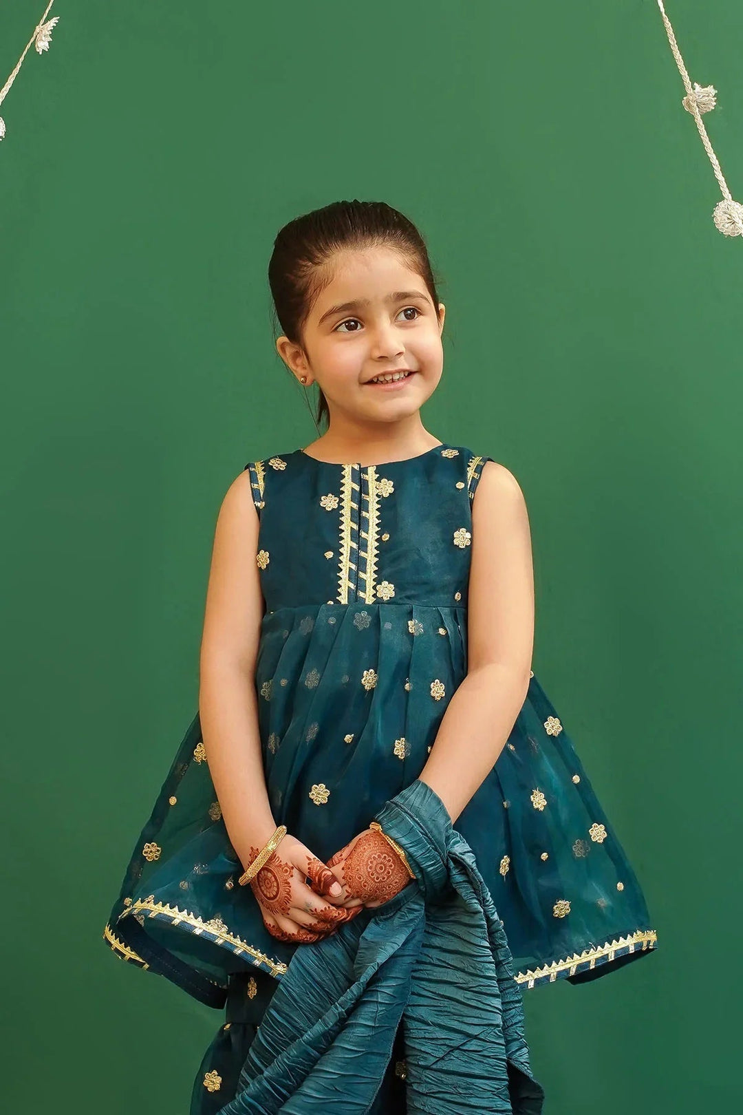 Ochre Girls Pret Embroidered Organza 3 Piece Suit INCF-20 - Summer Collection