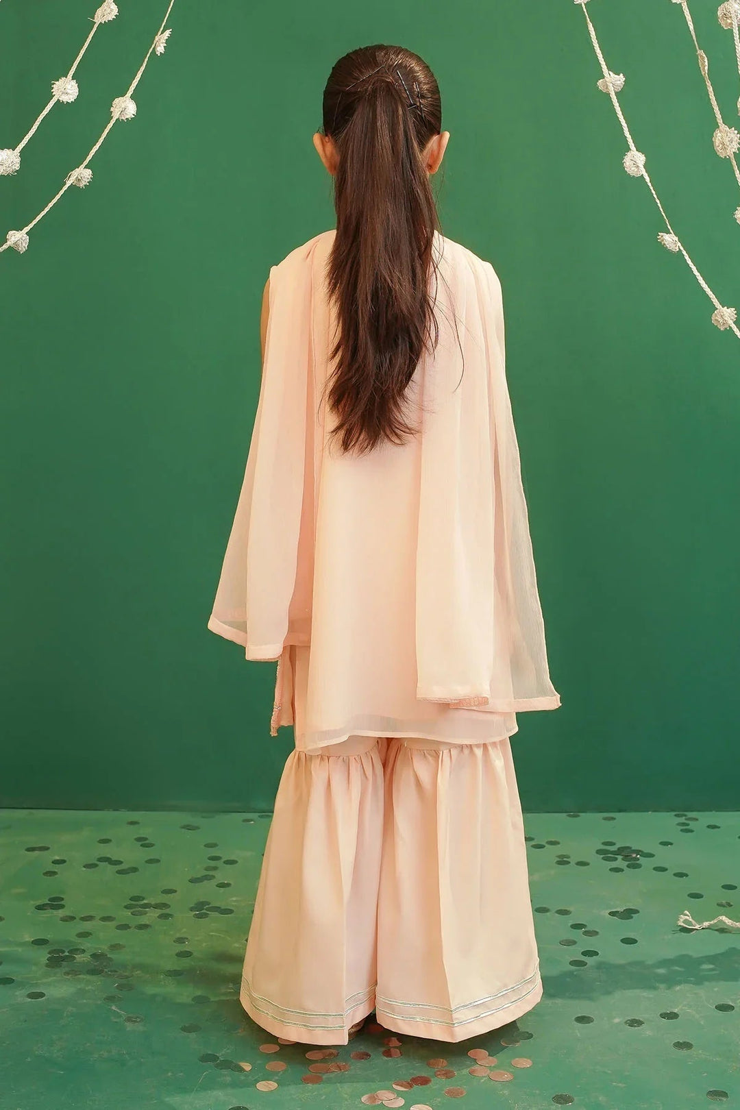 Ochre Girls Pret Embroidered Chiffon 3 Piece Suit INCF-18 - Summer Collection