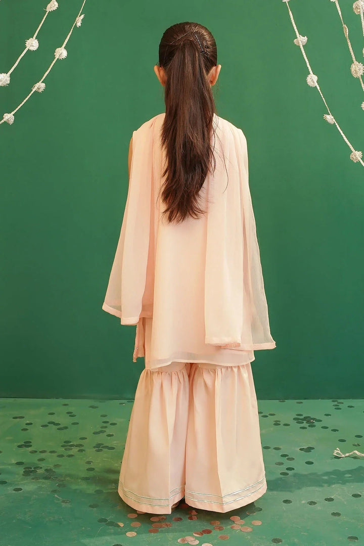 Ochre Girls Pret Embroidered Chiffon 3 Piece Suit INCF-18 - Summer Collection