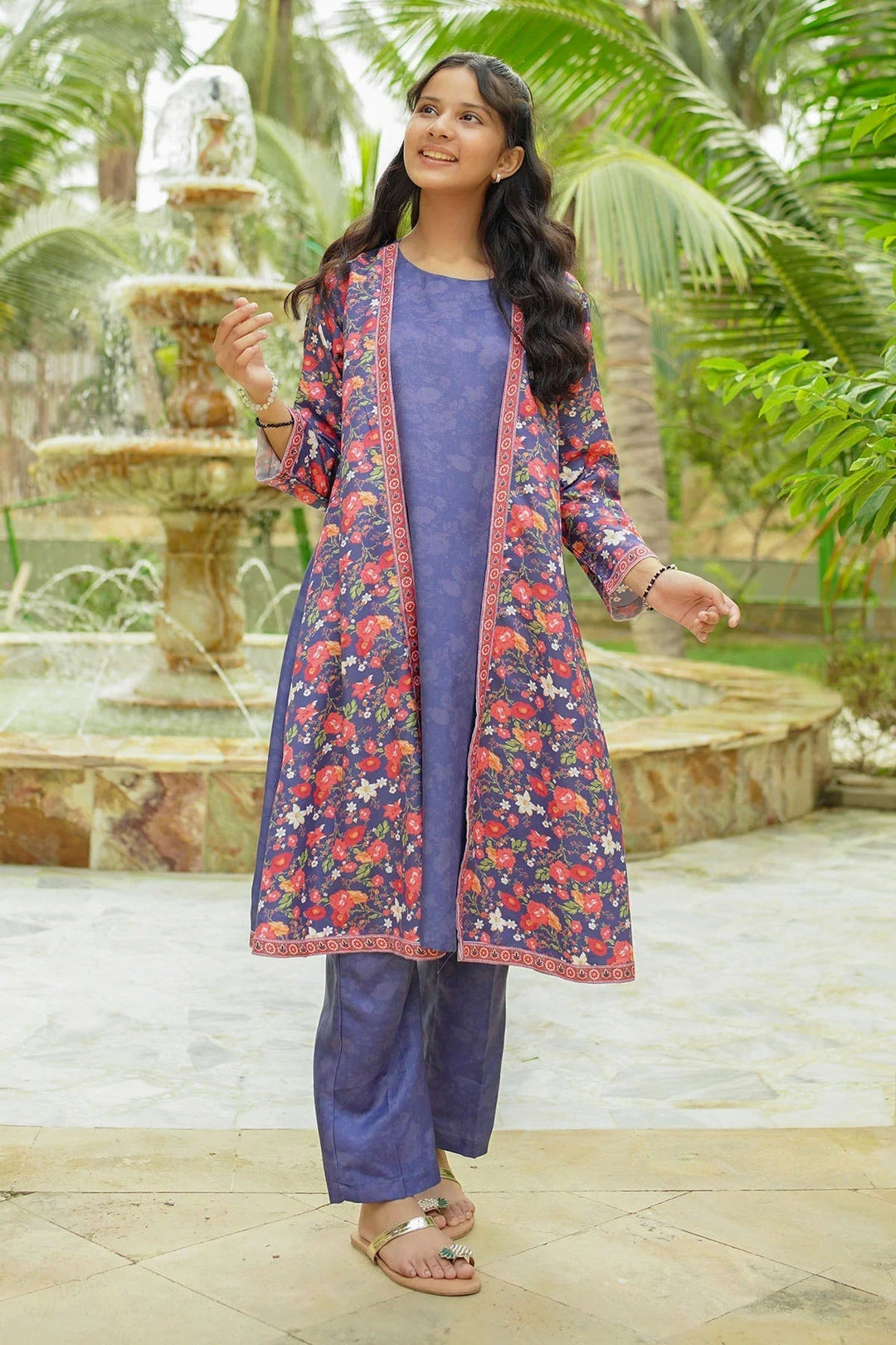 Ochre RTW Printed Girls 2 Piece Herringbone Herringbone COR-120 - Summer Collection