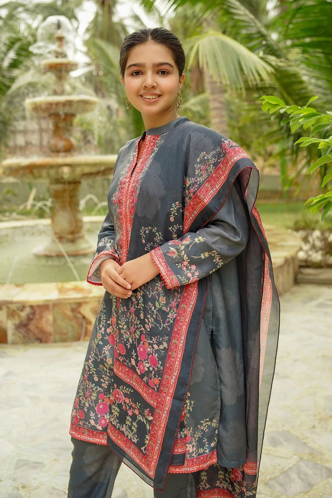 Ochre RTW Printed Girls 3 Piece Herringbone  COR-119 - Summer Collection