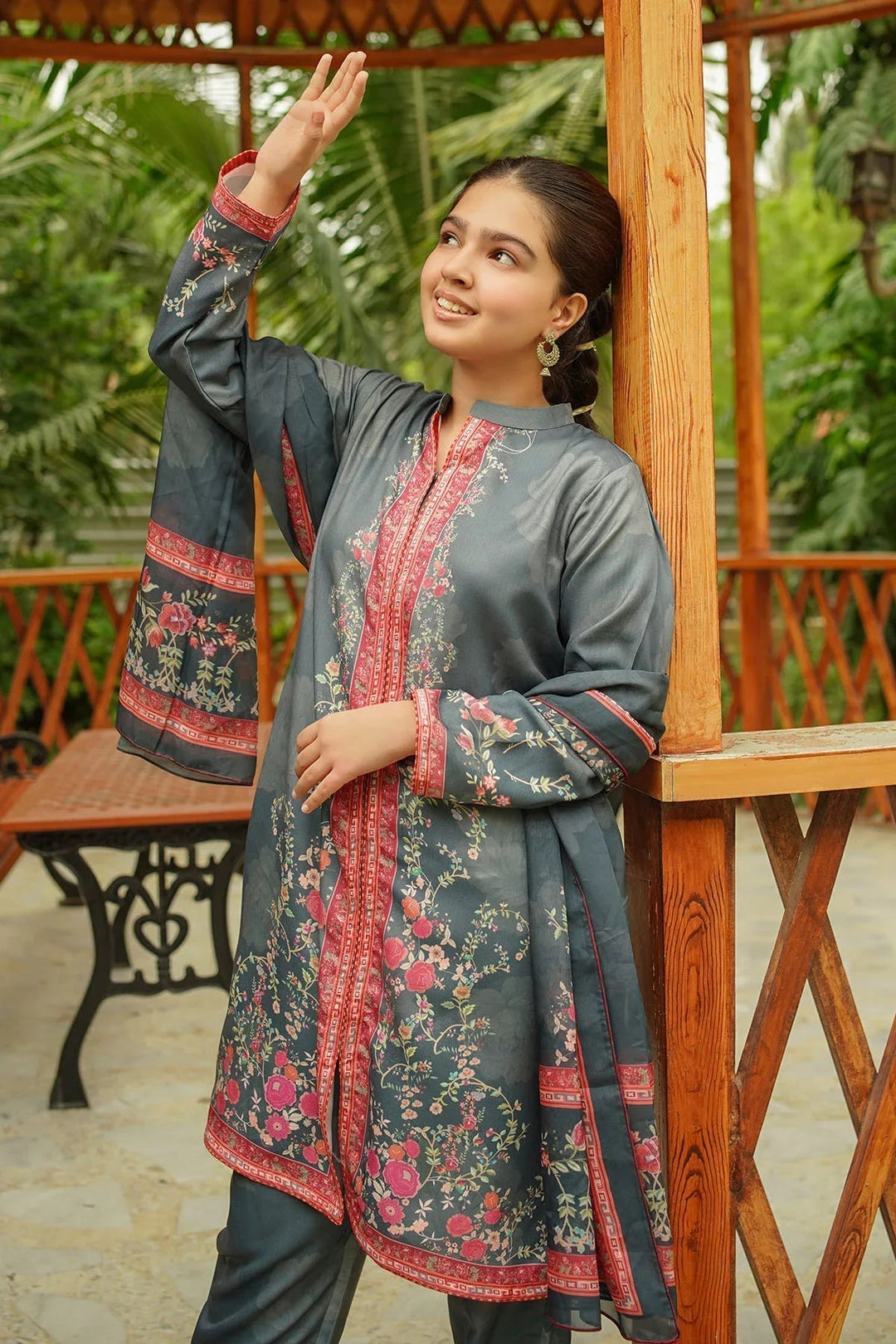 Ochre RTW Printed Girls 3 Piece Herringbone  COR-119 - Summer Collection