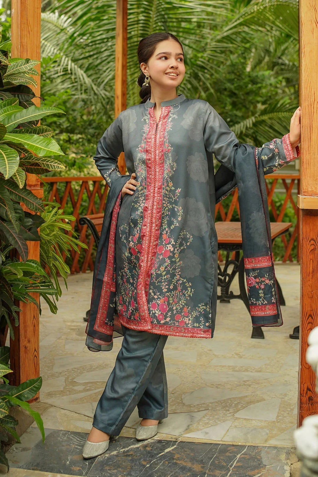 Ochre RTW Printed Girls 3 Piece Herringbone  COR-119 - Summer Collection