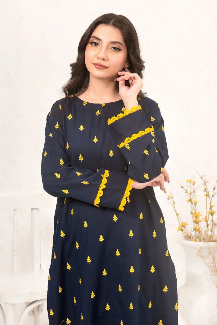 Ochre RTW Embroidered Girls 2 Piece Cotton  SOLE-02 - Summer Collection