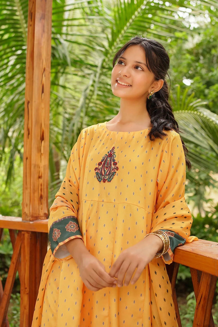 Ochre RTW Printed Girls 3 Piece Herringbone  COR-112 - Summer Collection