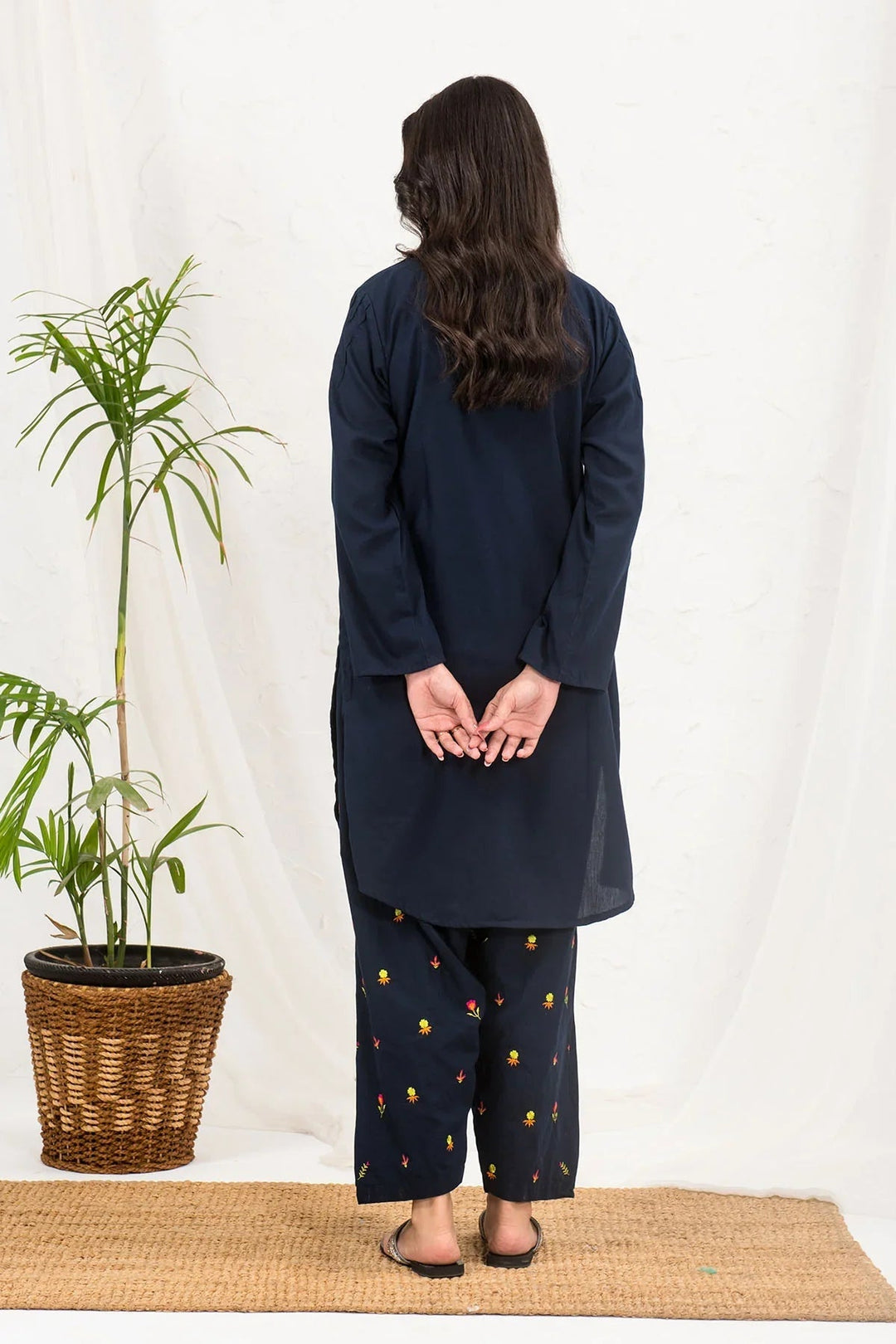 Ochre RTW Embroidered Girls 2 Piece Cotton  SOLE- 01 - Summer Collection