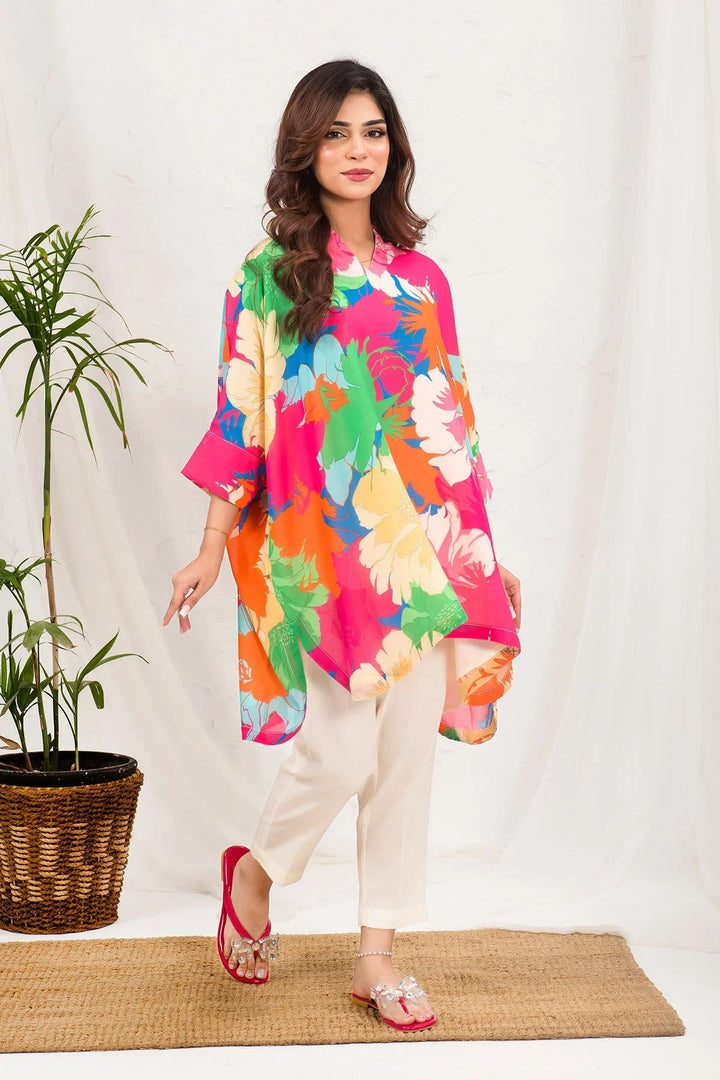 Ochre RTW Printed Girls 1 Piece Georgette Top SOWC-05 - Winter Collection