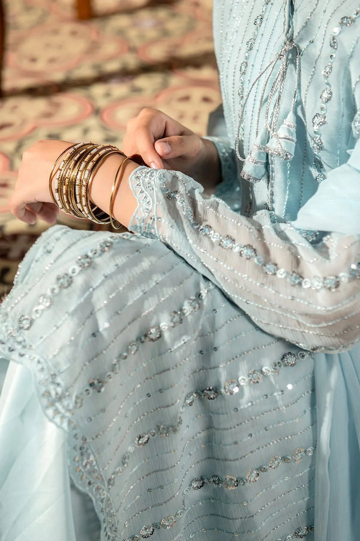 Ochre Girls Pret Embroidered Chiffon 3 Piece Suit EM-44 - Summer Collection