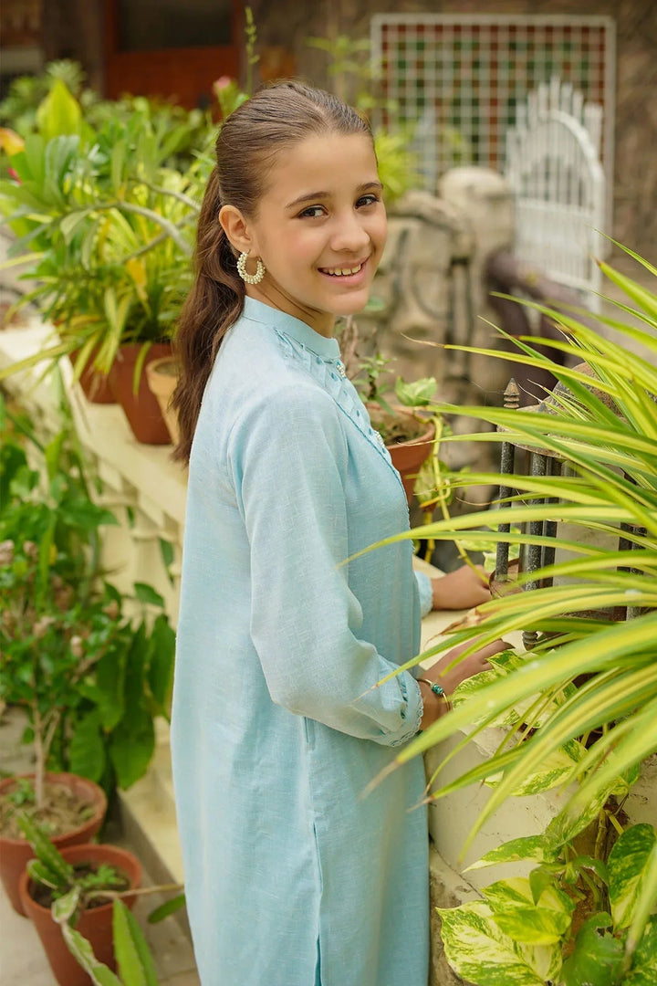 Ochre RTW Embroidered Girls 2 Piece Khaddar Embellished SC-38 - Winter Collection