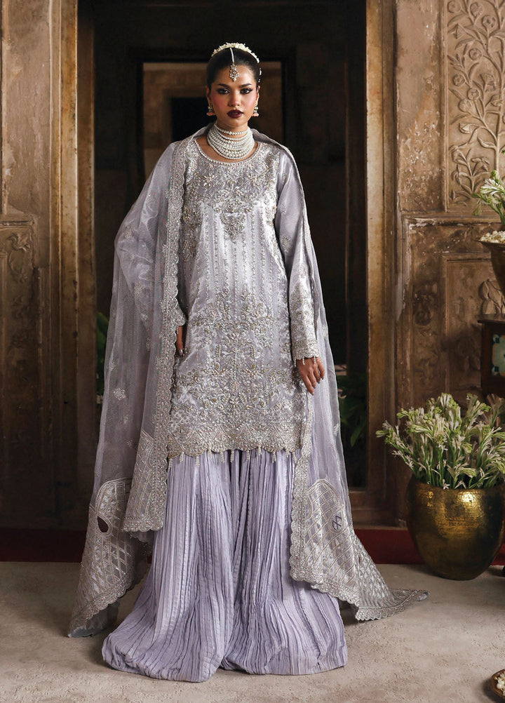 Romansiyyah by Emaan Adeel Embroidered Chiffon Suits Unstitched 3 Piece EA25RLF Aabroo - Formals Collection