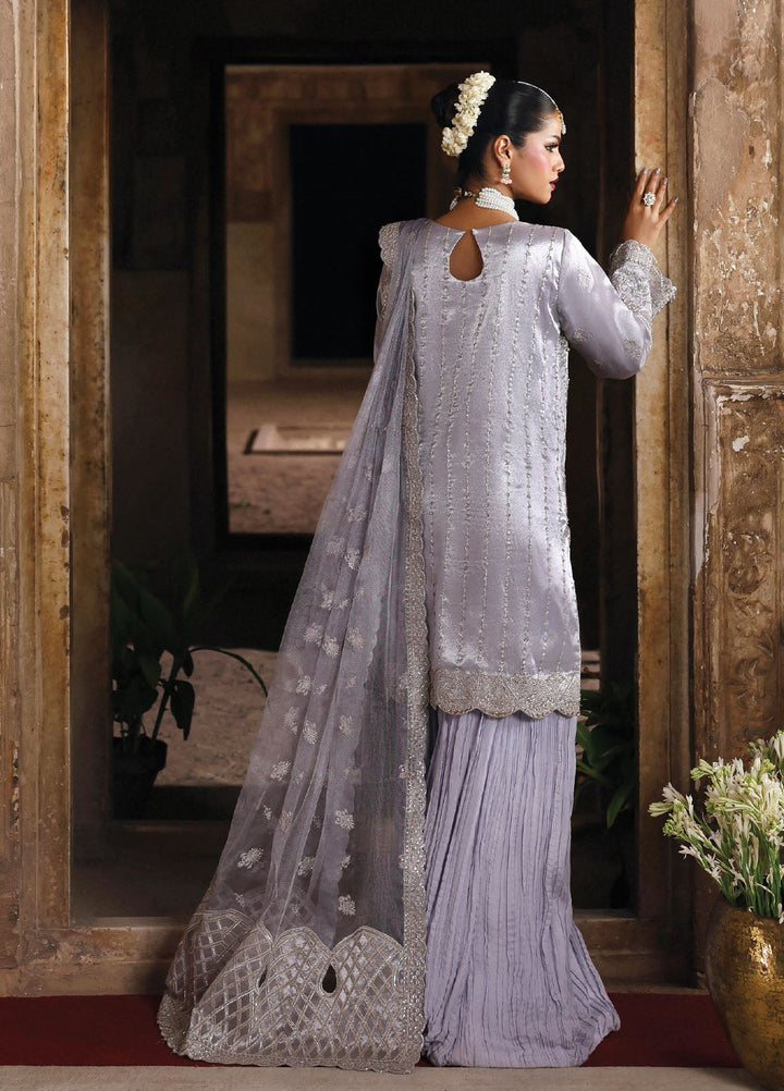 Romansiyyah by Emaan Adeel Embroidered Chiffon Suits Unstitched 3 Piece EA25RLF Aabroo - Formals Collection