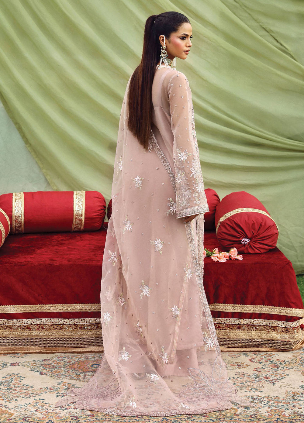 Romansiyyah by Emaan Adeel Embroidered Chiffon Suits Unstitched 3 Piece EA25RLF Gul Rukh - Formals Collection