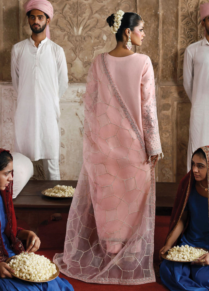 Romansiyyah by Emaan Adeel Embroidered Chiffon Suits Unstitched 3 Piece EA25RLF Gul Sheen - Formals Collection