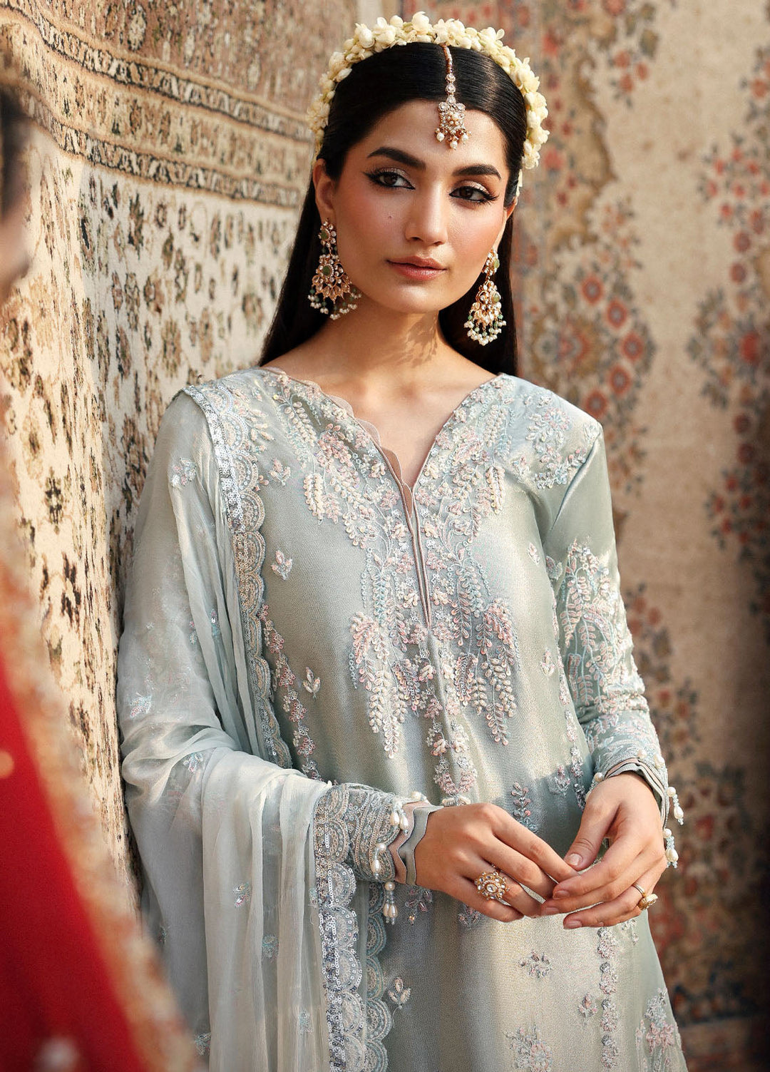 Romansiyyah by Emaan Adeel Embroidered Chiffon Suits Unstitched 3 Piece EA25RLF Shabeena - Formals Collection