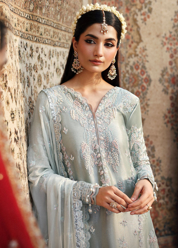 Romansiyyah by Emaan Adeel Embroidered Chiffon Suits Unstitched 3 Piece EA25RLF Shabeena - Formals Collection