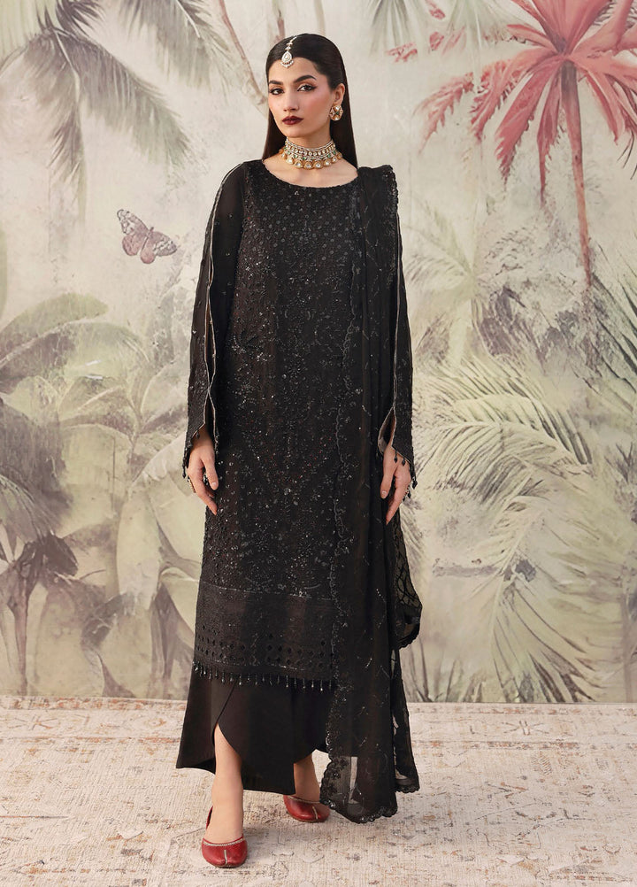 Romansiyyah by Emaan Adeel Embroidered Chiffon Suits Unstitched 3 Piece EA25RLF Zareenah - Formals Collection