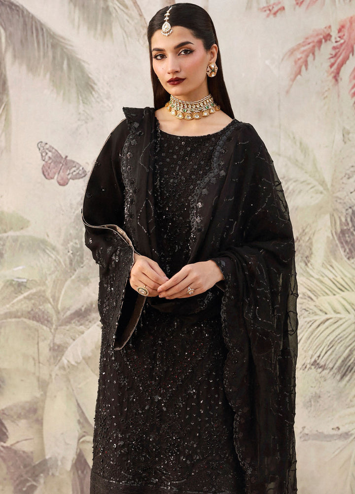 Romansiyyah by Emaan Adeel Embroidered Chiffon Suits Unstitched 3 Piece EA25RLF Zareenah - Formals Collection