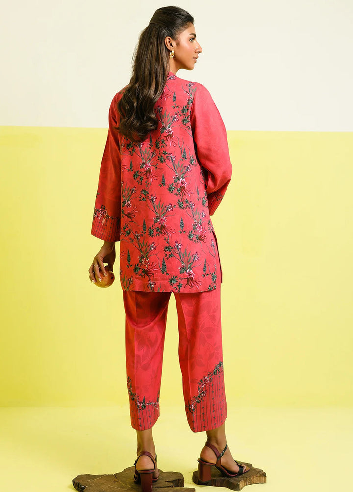 Elara by Sahar Unstitched Printed 2 Piece Marina Twill SHR25EP Rosewater Bloom - Casual Collection