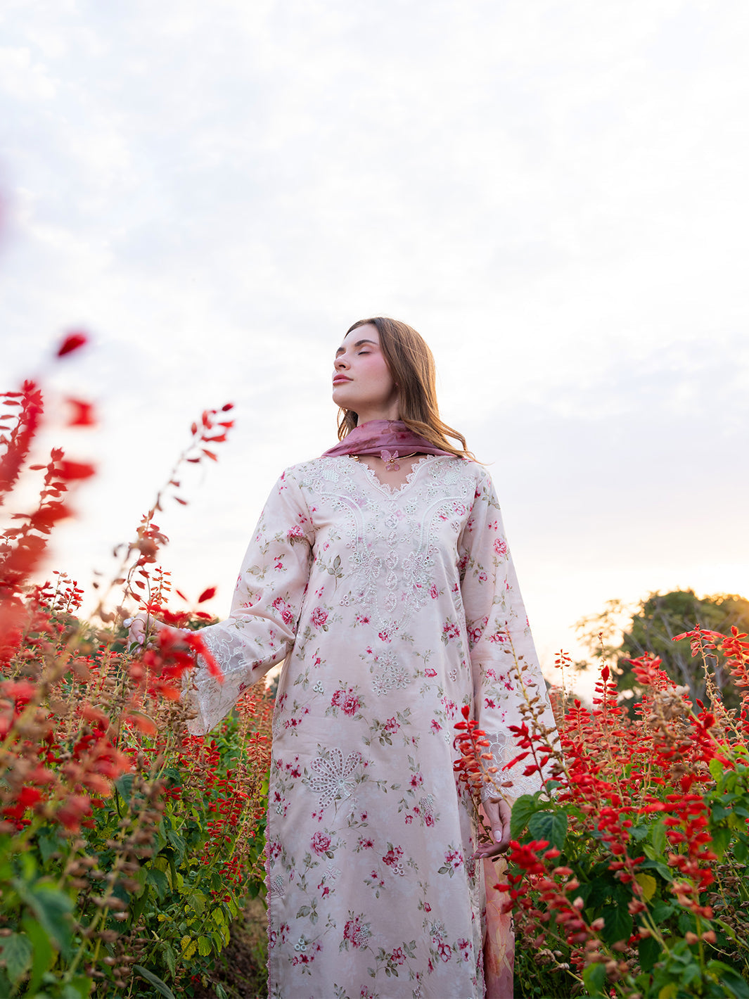 The Scent Of Summers by Yards Unstitched Embroidered Lawn 3 Piece Suit Rosewater Casual Collection