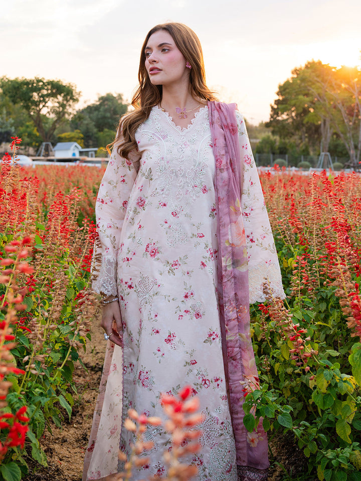 The Scent Of Summers by Yards Unstitched Embroidered Lawn 3 Piece Suit Rosewater Casual Collection