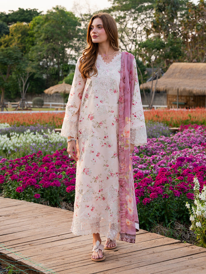 The Scent Of Summers by Yards Unstitched Embroidered Lawn 3 Piece Suit Rosewater Casual Collection