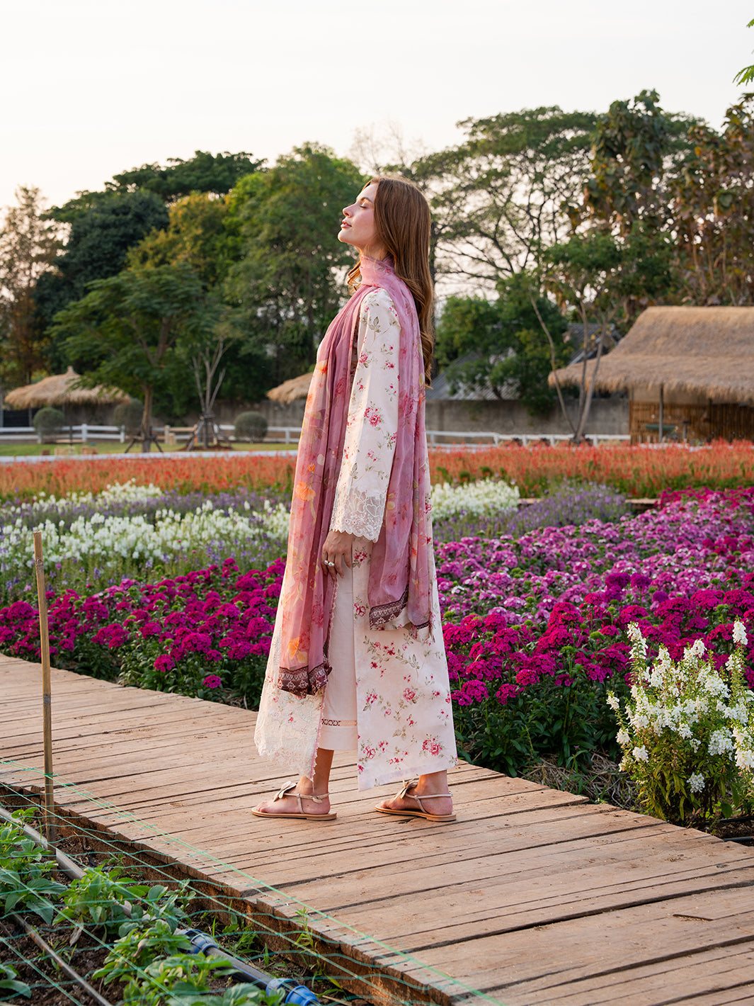The Scent Of Summers by Yards Unstitched Embroidered Lawn 3 Piece Suit Rosewater Casual Collection