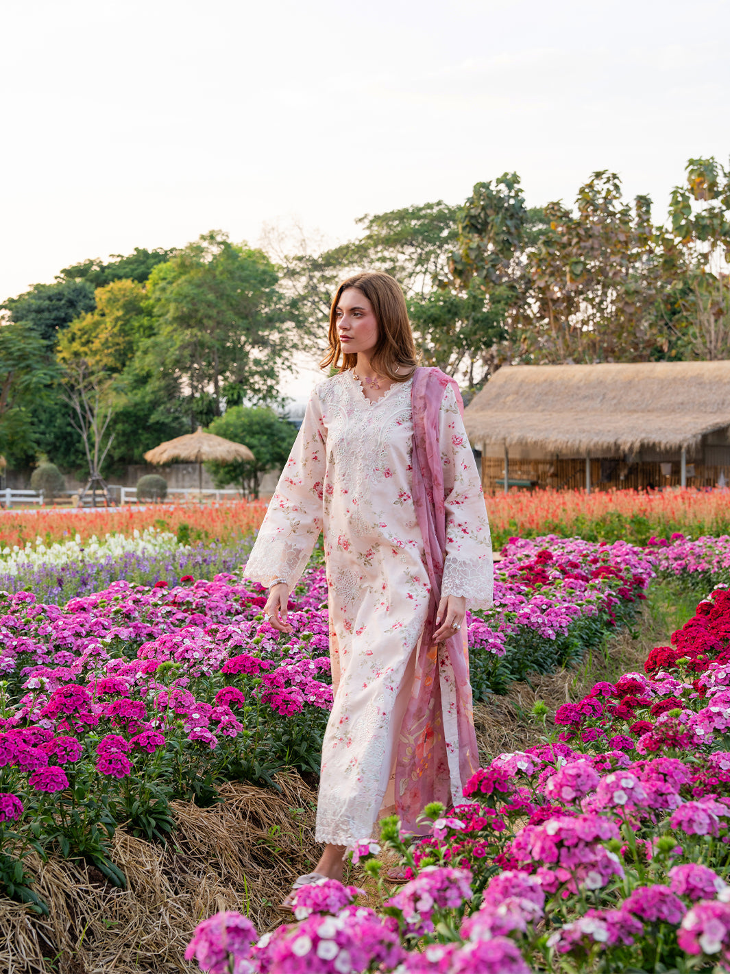 The Scent Of Summers by Yards Unstitched Embroidered Lawn 3 Piece Suit Rosewater Casual Collection
