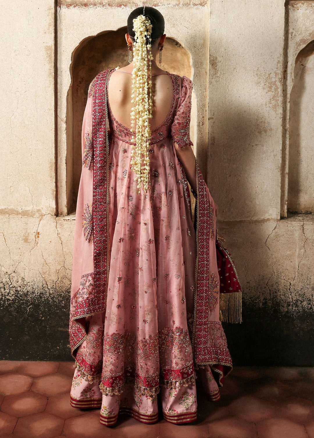 Massarat by Hussain Rehar Embroidered Organza Suits Unstitched 3 Piece HRR25MU Roshanara - Festive Collection