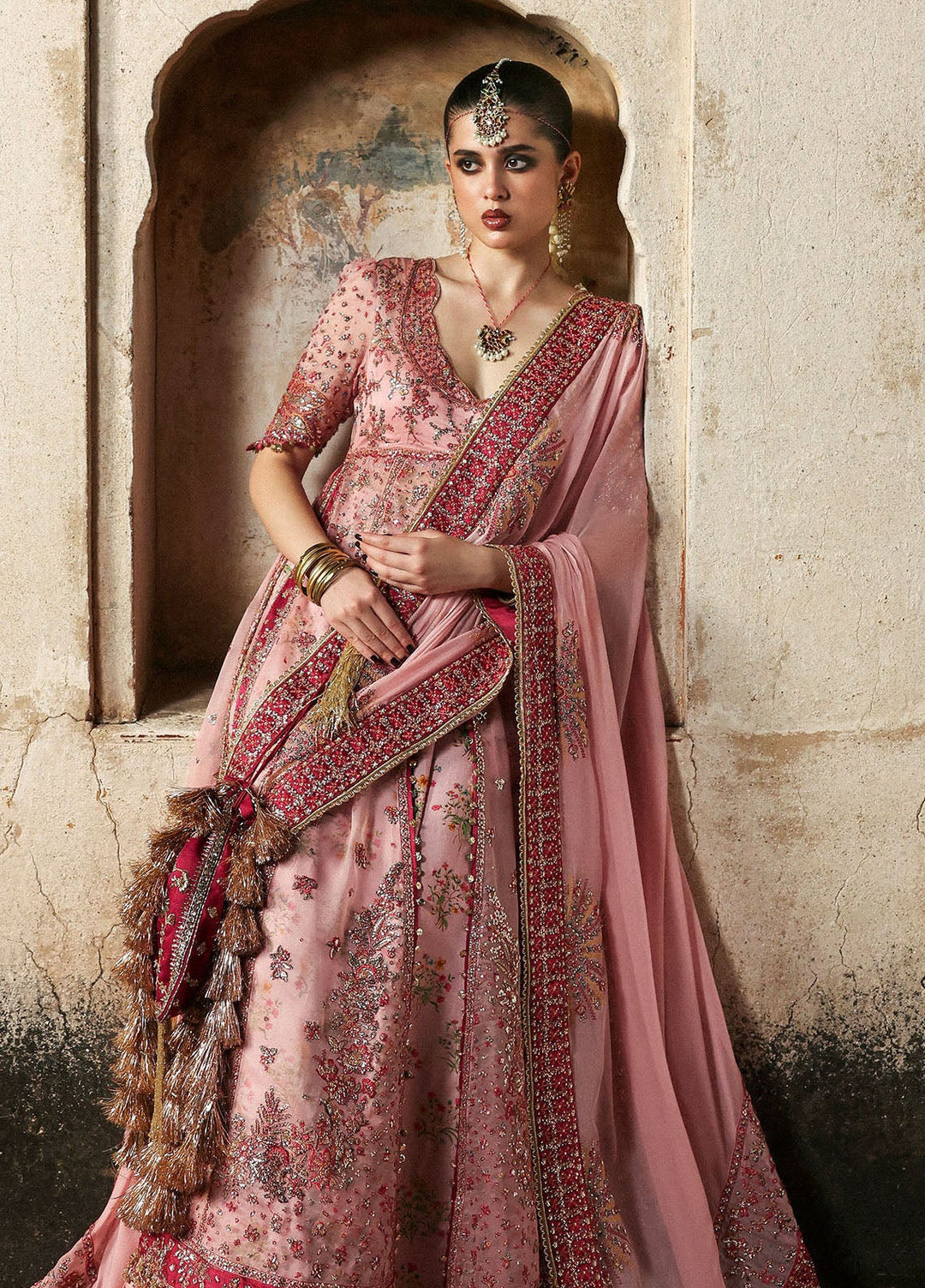 Massarat by Hussain Rehar Embroidered Organza Suits Unstitched 3 Piece HRR25MU Roshanara - Festive Collection