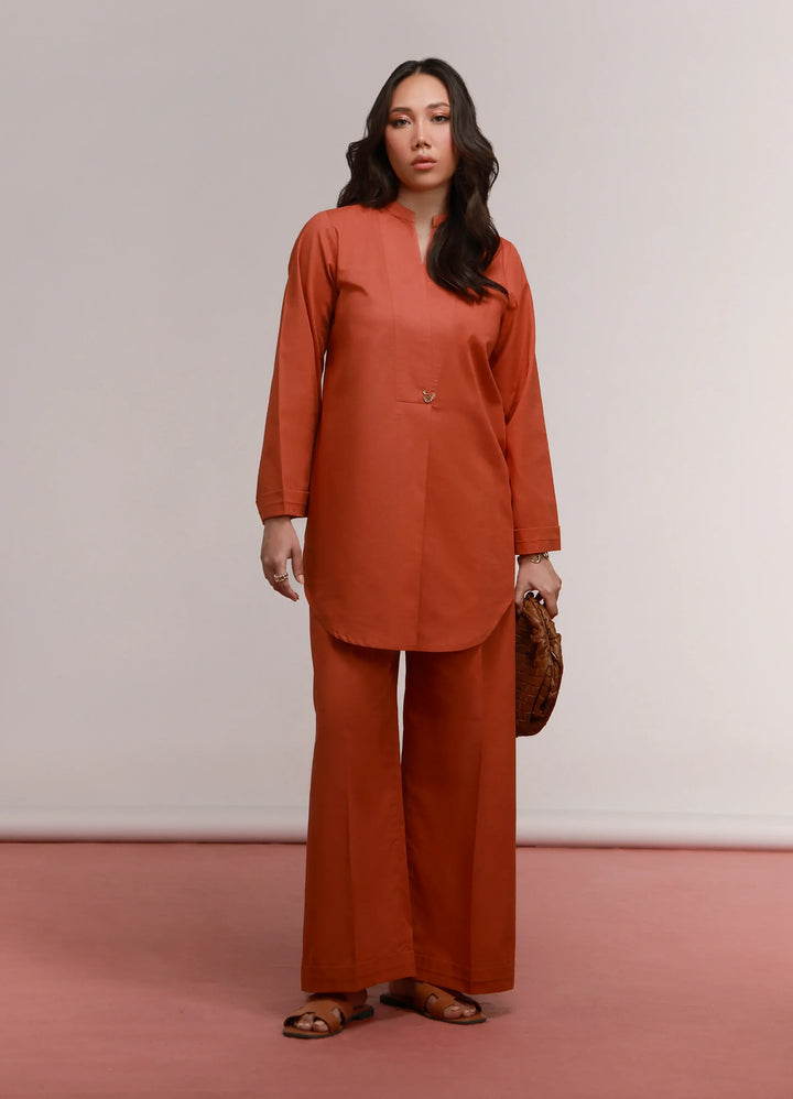 House of Meem RTW Solids Linen 2 Piece Suit Clay Casual Collection