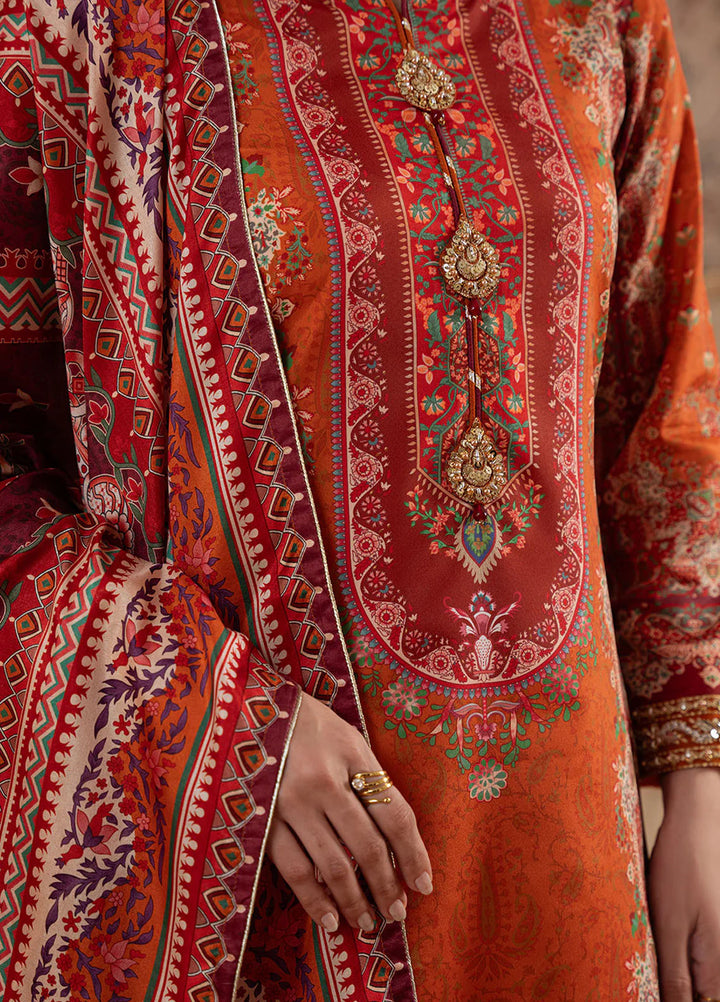 Veloure by Gulaal Embroidered Silk Suits Unstitched 3 Piece GL25VU GS - 07 Rustic Regalia - Festive Collection