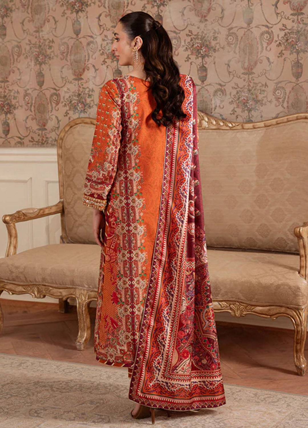 Veloure by Gulaal Embroidered Silk Suits Unstitched 3 Piece GL25VU GS - 07 Rustic Regalia - Festive Collection